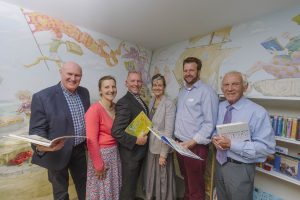 Official unveiling of the mural at Chagford Library